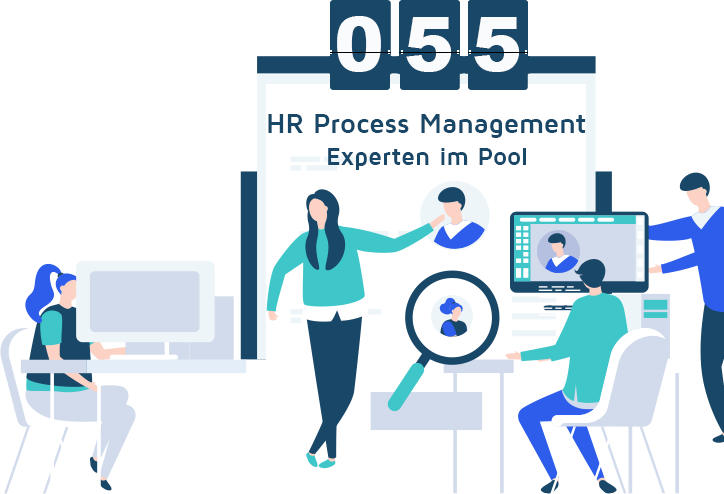 hr process management freelancer graphic