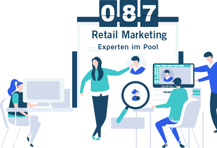 retail marketing freelancer graphic